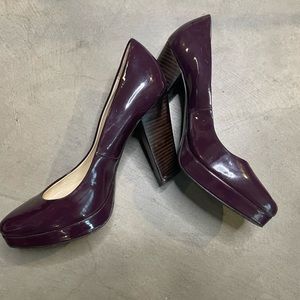 Calvin Klein 5” Plum Emmy Patent Heels